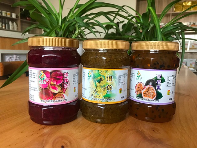 玫瑰花花茶、桂花花茶、百香果花茶