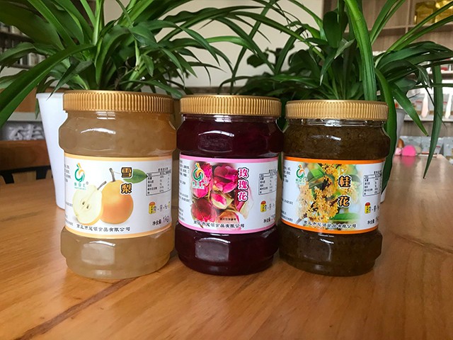 雪梨花茶、玫瑰花花茶、桂花花茶